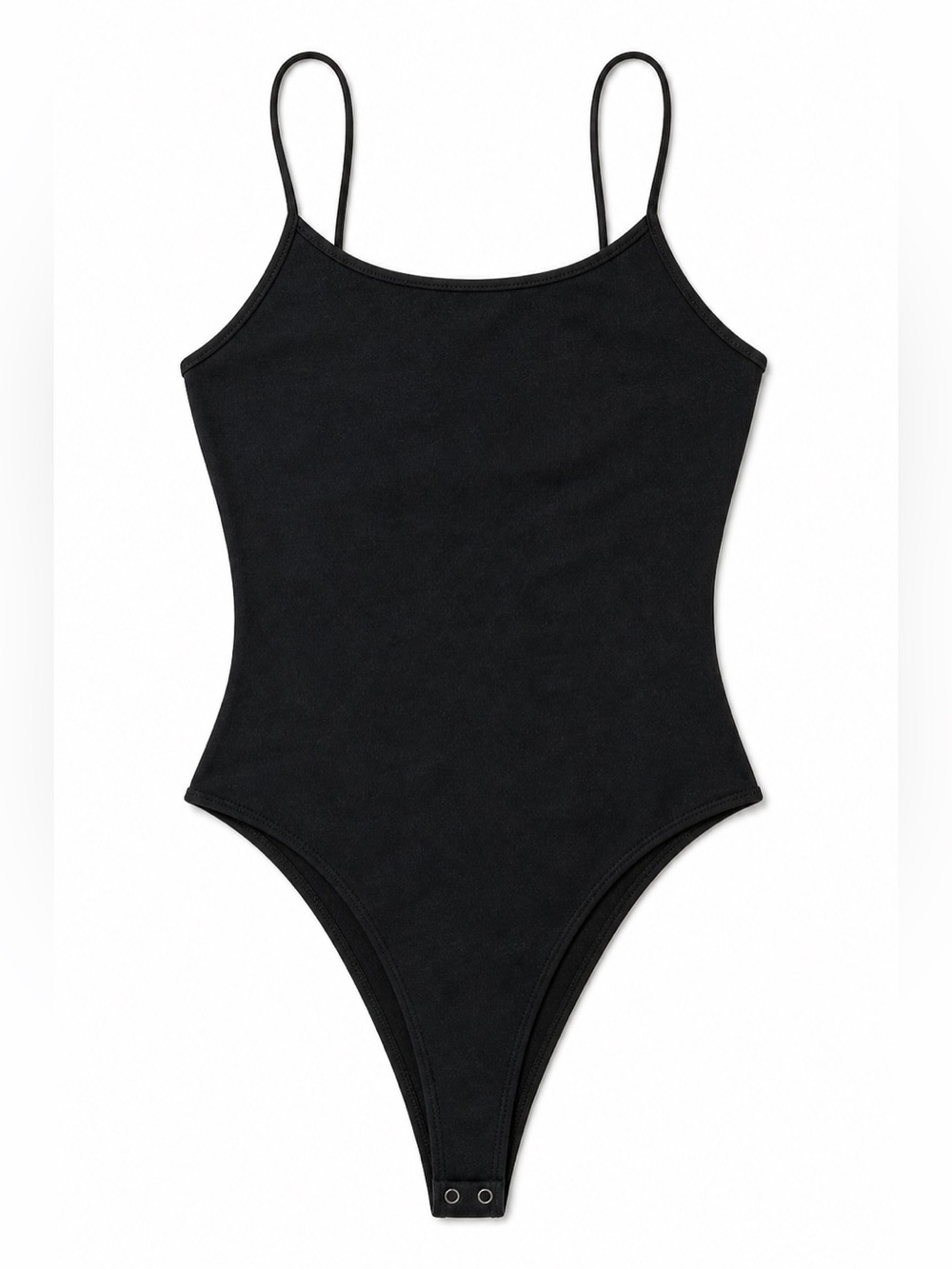 American Eagle Black Deep V Back Cami Bodysuit Size Medium Y2K